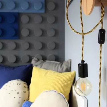 Lego-themed room