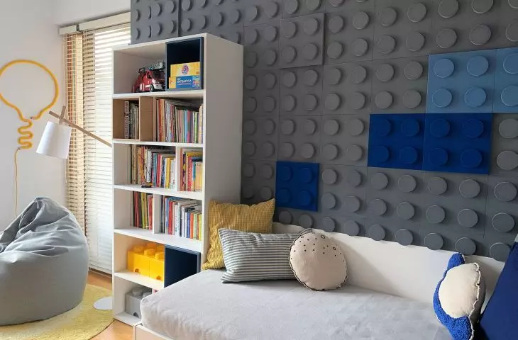 Lego-themed room