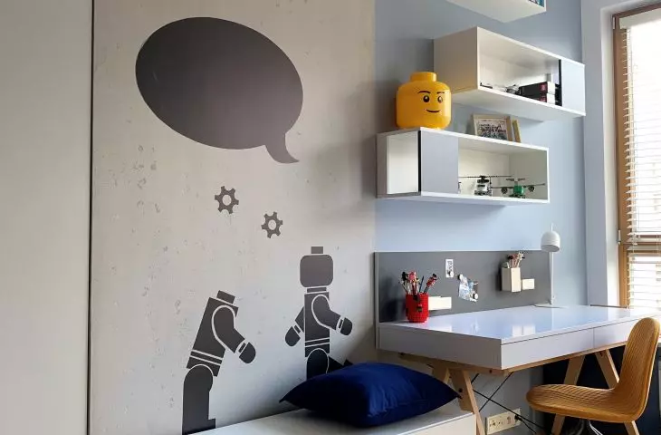 Lego-themed room