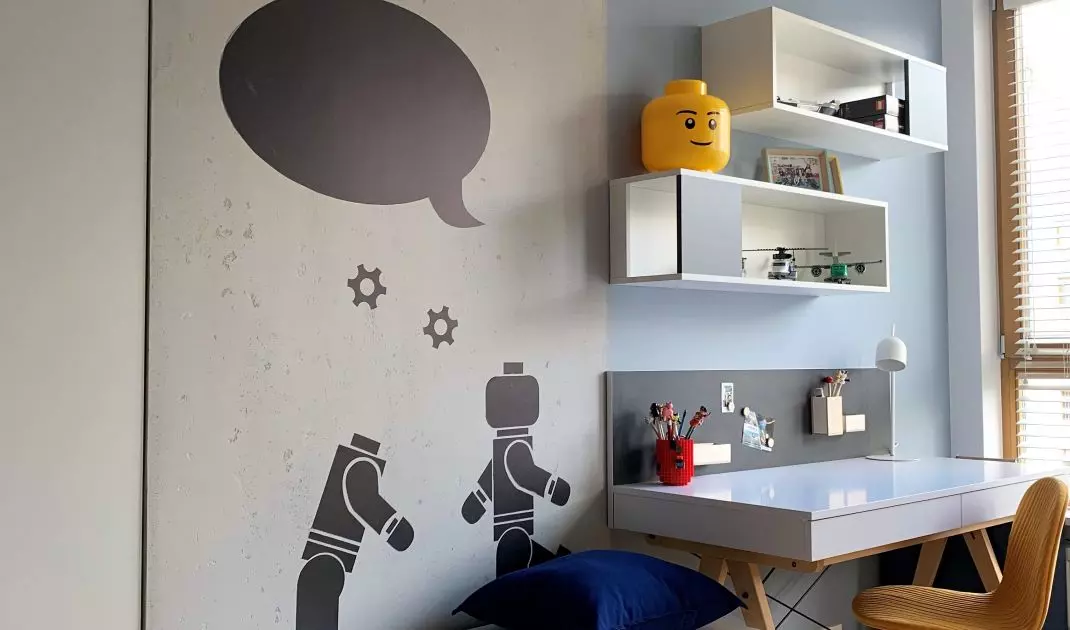 Pokój z motywem klocków Lego