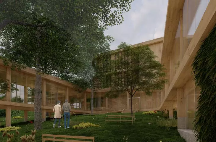 Zielony dziedziniec to ważny element projektu