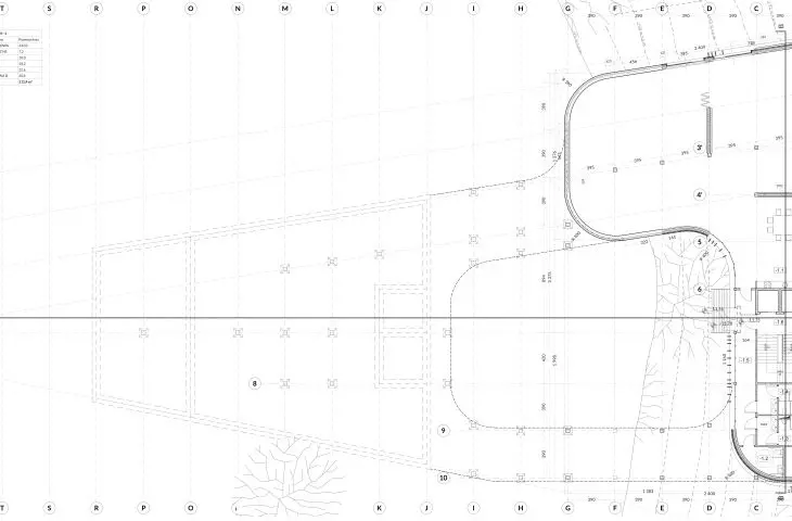 Berlin office building project, plan of level -1