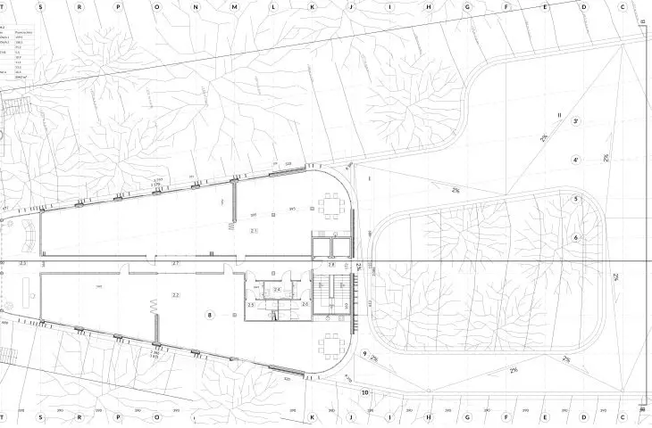 Berlin office building project, level 2 plan