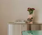 brushed steel cabinet in the studio