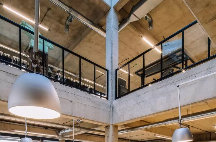 View of the floors from the inside