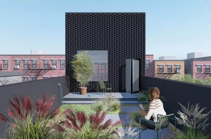 visualization of the roof terrace