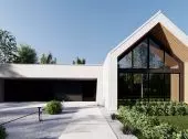 Nowoczesny i efektowny projekt domu w stylu nowoczesnej stodoły