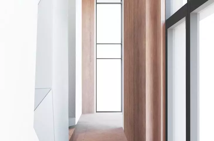 corten dodaje charakteru wnętrzu
