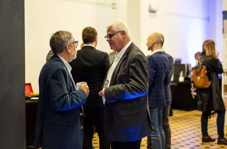 Backstage conversations, Prof. Tadeusz Markowski and Prof. Jerzy Hausner