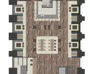 Projekt Ekologicznej Manufaktury Artystycznej, rzut poziomu 0.