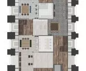Projekt Ekologicznej Manufaktury Artystycznej, rzut poziomu +2.