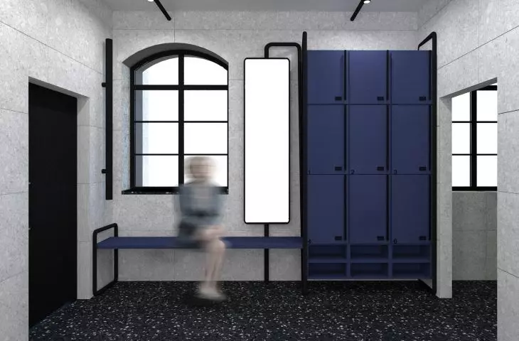 Pool checkroom