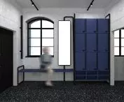 Pool checkroom