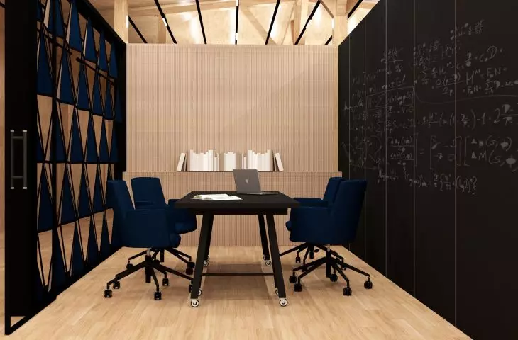 Group work area, closed part
