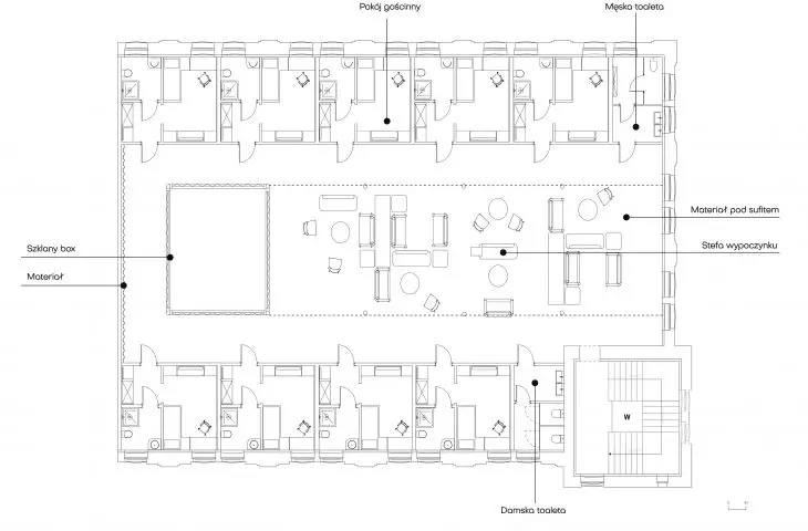 Professors' House. 1st floor plan