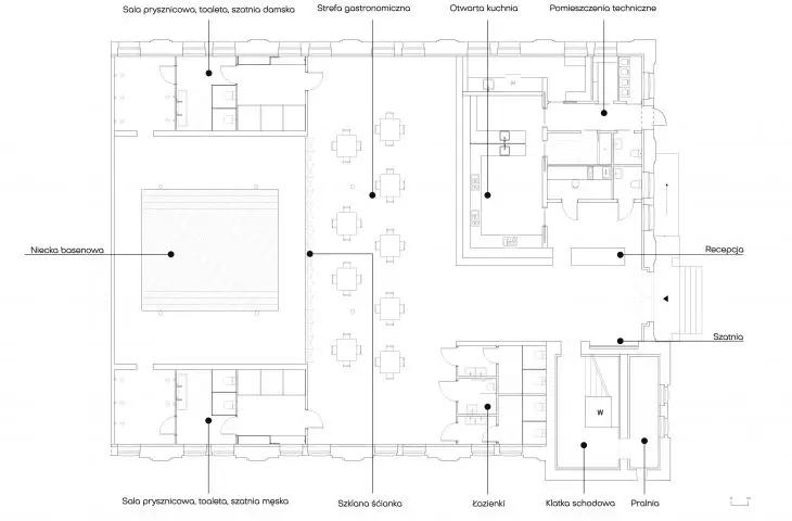 Professor's house, first floor plan
