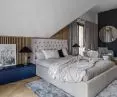 Modern bedroom with beautiful flooring from Kaczkan