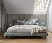 The way to a cozy interior is with natural wood colors