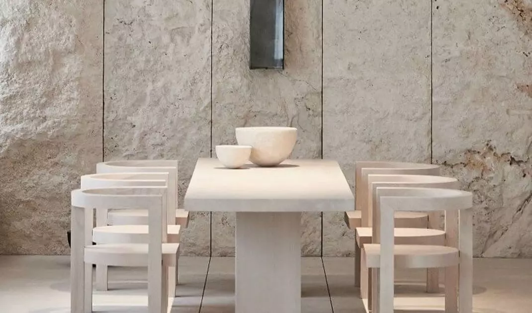 Rock wall in the interior
