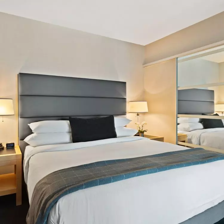 Mirrors will optically enlarge the space