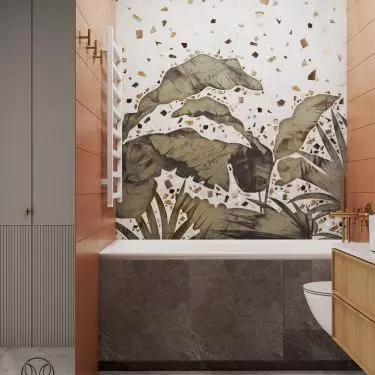 Mural in the toilet