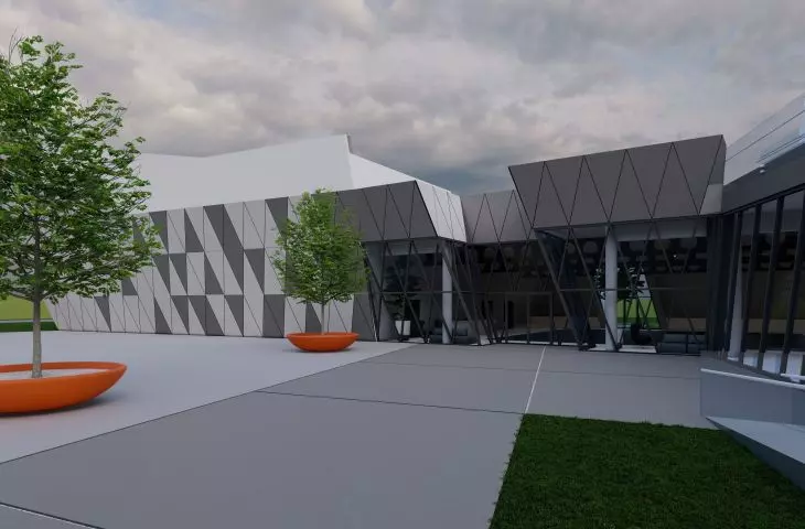 Główne wejście do ośrodka