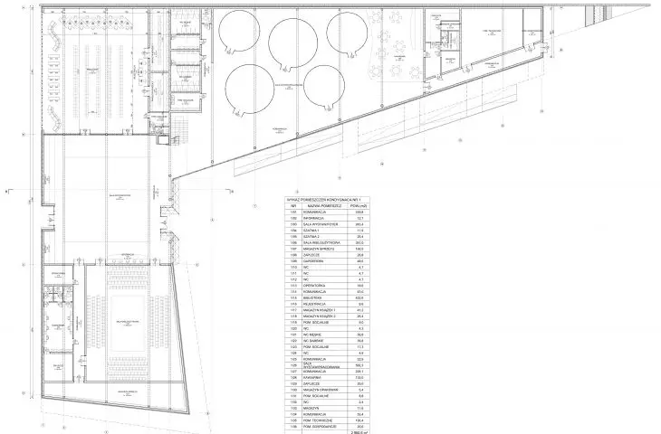 Community and Cultural Center project, first floor plan