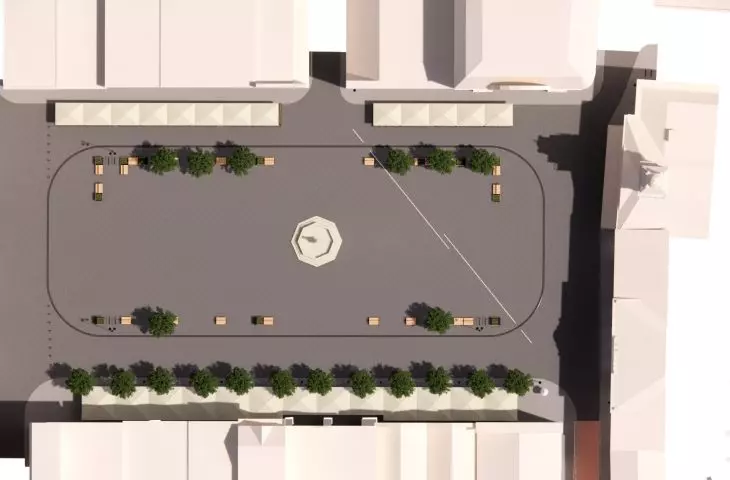 Visualization of the market in Cieszyn