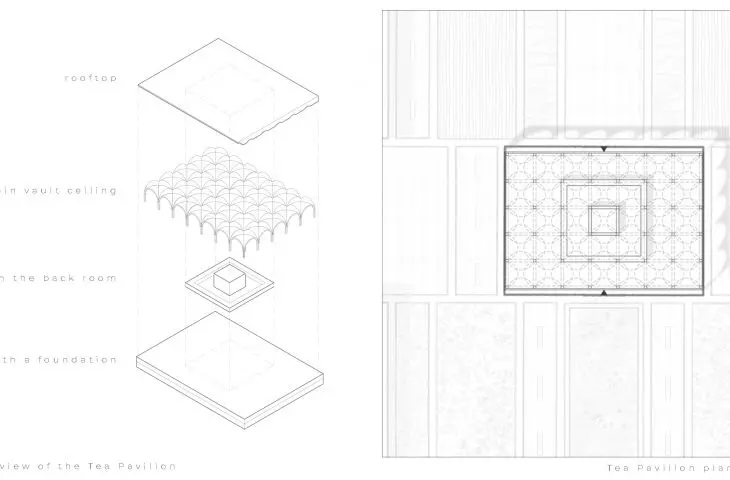 Projekt „Grid of Agreement”, aksonometria i rzut