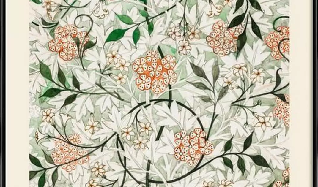 Wallpaper pattern designed by William Morris