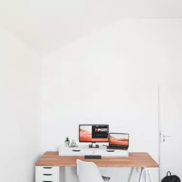An office kept in bright colors will allow us to focus