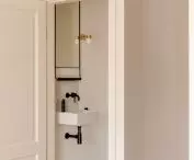 One of the bathrooms in the apartment