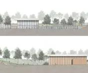 Project of a community center in Grójec, elevations