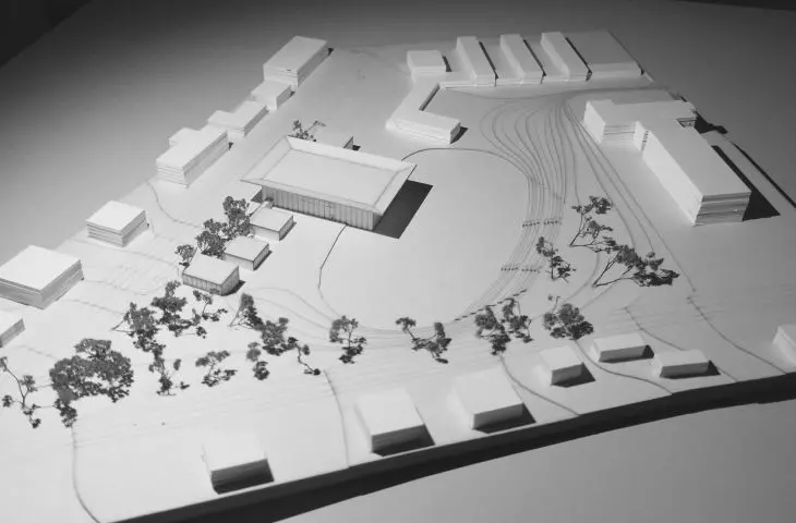 Project of a community center in Grójec, photo of a mockup