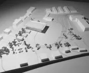 Project of a community center in Grójec, photo of a mockup