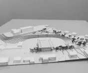 Design of the community center in Grojec, mockup