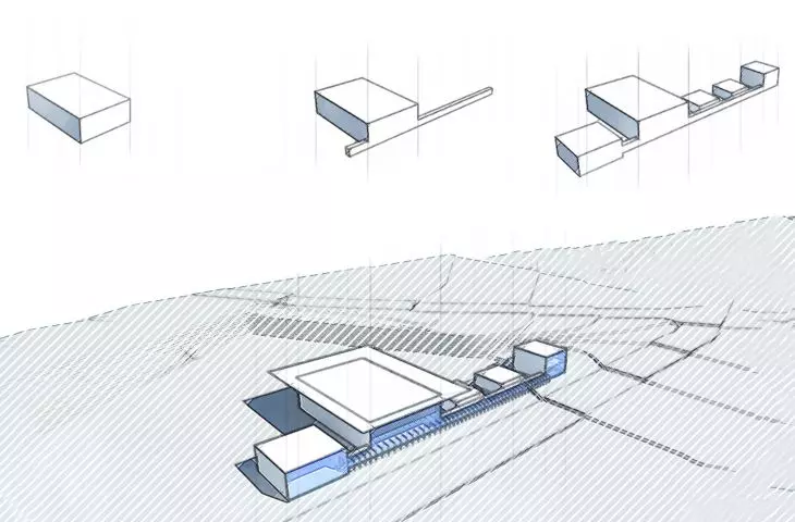 Design of community center in Grójec, layout