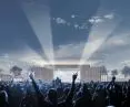 Plac koncertowy przed budynkiem domu kultury