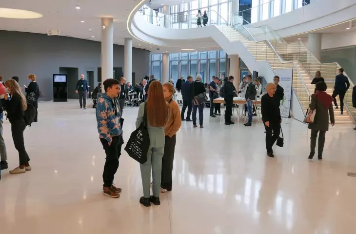 foyer ICE w trakcie Międzynarodowego Biennale Architektury Kraków 2021