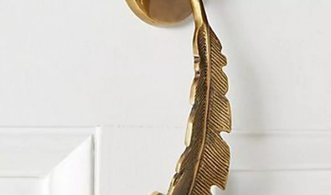 Door knocker with floral motifs