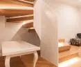 Shelf and carpet stairs