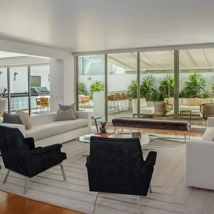 Large glazing will help to provide adequate natural light