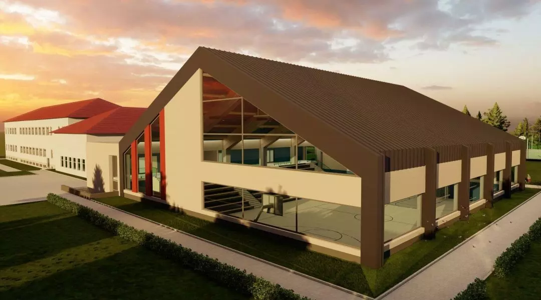 I Nagroda w konkursie na projekt sali gimnastycznej