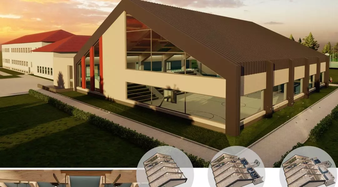  I Nagroda w konkursie na projekt sali gimnastycznej