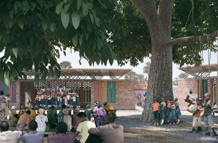Visualization of the courtyard