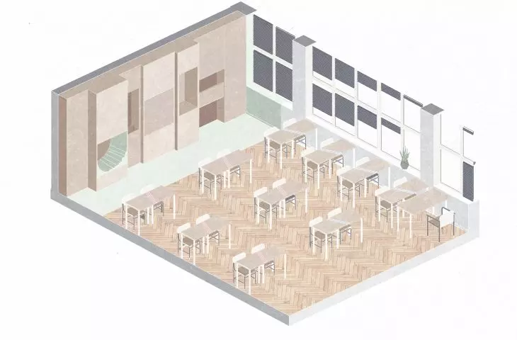 Classroom axonometry