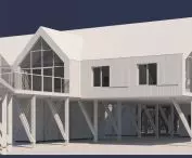 view of the science building