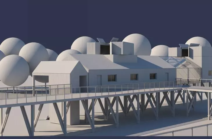 view of the observatory building