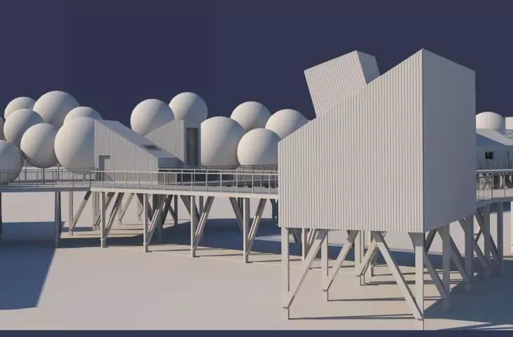 view of observation booths