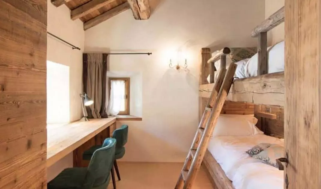 Children's bedroom in the attic